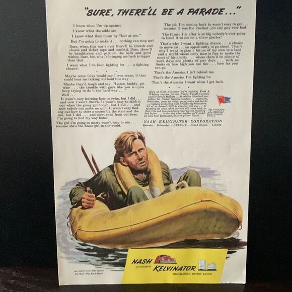 Vintage 1944 Nash Kelvinator There’ll be A Parade Ad Advertisement - Picture 3 of 4